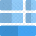 Bottom Sidebar List Grid Icon