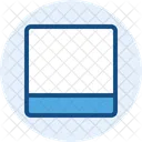 Bottombar Layout Web Layout Icon