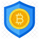 Bouclier Bitcoin Protection Icône