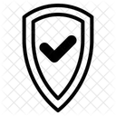 Bouclier De Cyberdefense Icône