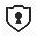 Bouclier Trou De Serrure Badge Icône