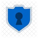 Bouclier Trou De Serrure Badge Icône