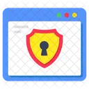 Bouclier Web Protection Web Defense Web Icon