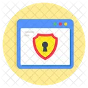 Bouclier Web Protection Web Defense Web Icon