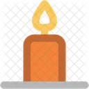 Bougie Bruler Decoration Icon