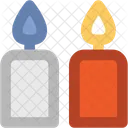 Bougie Bruler Decoration Icon