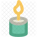 Bougie Bruler Decoration Icon