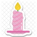 Bougie Bruler Decoration Icon