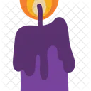 Halloween Bougie Flamme Icon