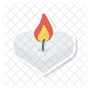 Memorial Bougie Flamme Icon