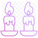 Bougie Lumiere Decoration Icon