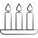 Celebration Decoration Bougie Icon