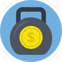 Kettlebell Monnaie Dollar Icône