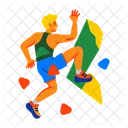 Bouldering Climbing Adventure Icon