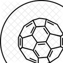 Hexagone Boule Fullerene Icône