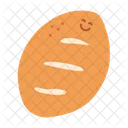 Boule Bread Breakfast Icon