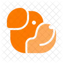 Langue Faune Simple Icône