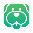 Bouledogue Langue Simple Icône