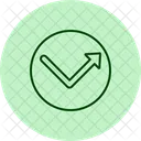 Bounce Arrow Pentaglow Icon