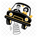 Bouncing Car  Icon
