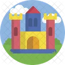 Bouncing Castle Amusement Park Inflatable Castle Icon