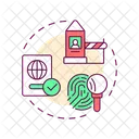 Border Control Security Icon
