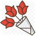Bouquet Flowers Rose Icon