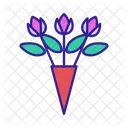 Bouquet Rose Bud Icon