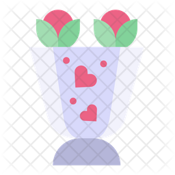 Bouquet Icon - Download in Flat Style