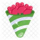 Roses Bouquet Flowers Bunch Icon