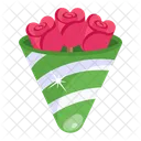 Roses Bouquet Flowers Bunch Icon