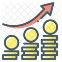 Bourse Bourse Croissance Icône