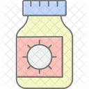 Bouteille De Medicament Icone De Couleur Lineaire Icon