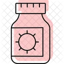 Bouteille De Medicaments Couleur Ombre Thinline Icone Icon