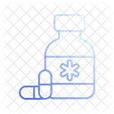 Bouteille De Pilules Medecine Bouteille De Medicaments Icône
