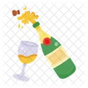 Bouteille de vin  Icône