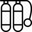 Oxygene Cylindre Securite Icône