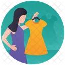 Clothes Shopping Buy Clothes Dress Display Icon