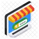 Boutique En Ligne Boutique En Ligne Boutique Web Icône