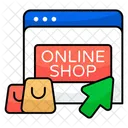 Boutique En Ligne Boutique En Ligne Commerce Electronique Icône