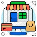 Boutique En Ligne Boutique En Ligne Commerce Electronique Icône