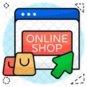 Boutique En Ligne Boutique En Ligne Commerce Electronique Icône