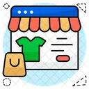 Boutique En Ligne Boutique En Ligne Commerce Electronique Icône