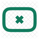 Bouton croix  Icône
