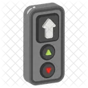 Bouton Dascenseur Bouton Dascenseur Commande Detage Icône