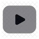 Bouton De Lecture Lecture Video Icône
