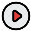 Bouton De Lecture Lecture Video Icône