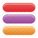 Boutons Menu Colore Icon