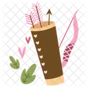 Bow And Arrow Valentine Love Icon