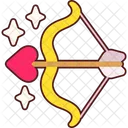 Bow Arrow Heart  Icon